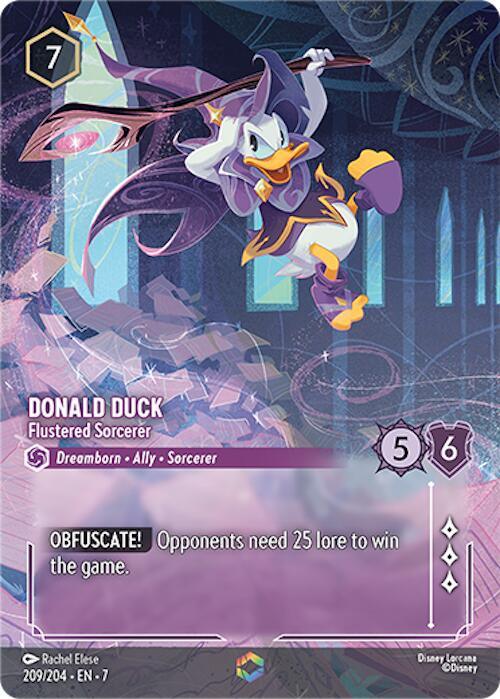  Donald Duck - Flustered Sorcerer (Enchanted) (209/204) [Archazia's Island] - Trading Card World