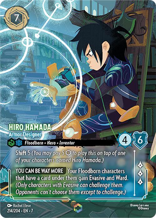  Hiro Hamada - Armor Designer (Enchanted) (214/204) [Archazia's Island] - Trading Card World