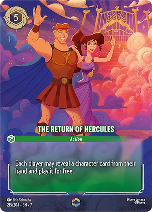  The Return of Hercules (Enchanted) (215/204) [Archazia's Island] - Trading Card World