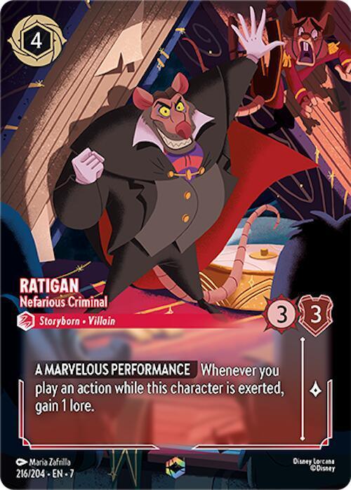  Ratigan - Nefarious Criminal (Enchanted) (216/204) [Archazia's Island] - Trading Card World