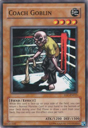 Common, Earth, Effect Monster, Fiend, Invasion of Chaos, Unlimited Coach Goblin [IOC-EN015] Common - Trading Card World