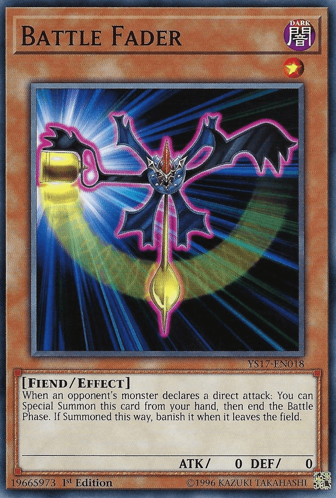 1st Edition, Common, Effect Monster, Fiend, Light, Starter Deck: Link Strike Battle Fader [YS17-EN018] Common - Trading Card World