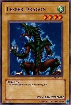 Common, Dragon, Normal Monster, The Legend of Blue Eyes White Dragon, Unlimited, Wind Lesser Dragon [LOB-EN113] Common - Trading Card World