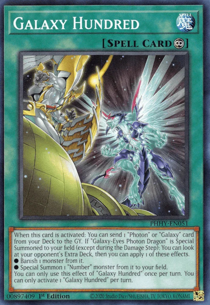 1st Edition, Common, Continuous Spell, Photon Hypernova, Spell Galaxy Hundred [PHHY-EN051] Common - Trading Card World