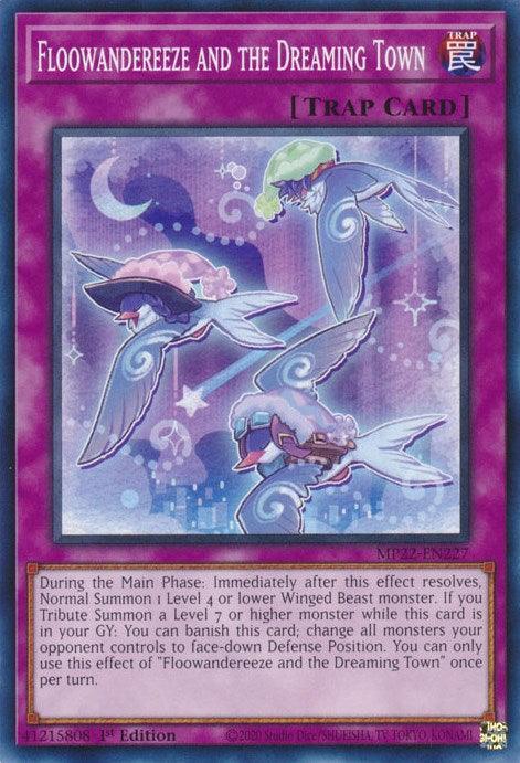 1st Edition, 2022 Tin of the Pharaoh's Gods, Common, Normal Trap, Trap Floowandereeze and the Dreaming Town [MP22-EN227] Common - Trading Card World