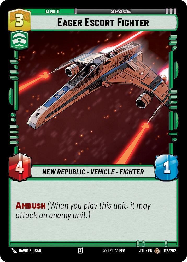  Eager Escort Fighter (112/262) [Jump to Lightspeed] - Trading Card World