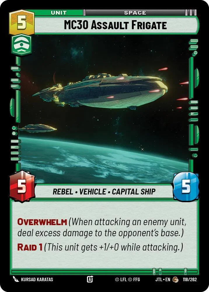  MC30 Assault Frigate (118/262) [Jump to Lightspeed] - Trading Card World