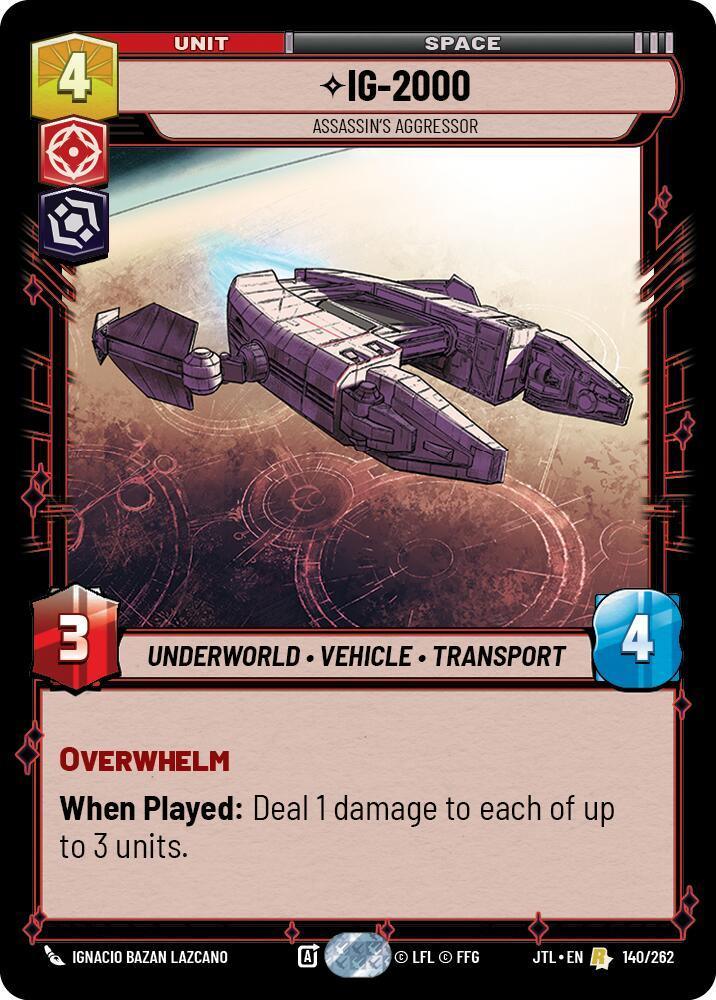  IG-2000 - Assassin's Aggressor (140/262) [Jump to Lightspeed] - Trading Card World