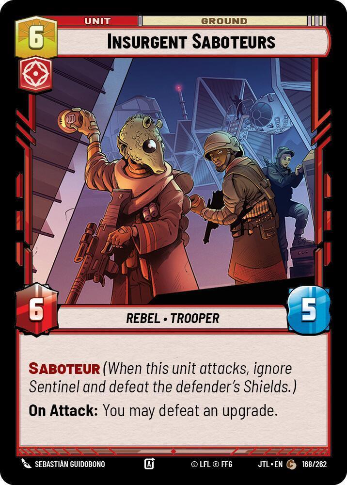  Insurgent Saboteurs (168/262) [Jump to Lightspeed] - Trading Card World
