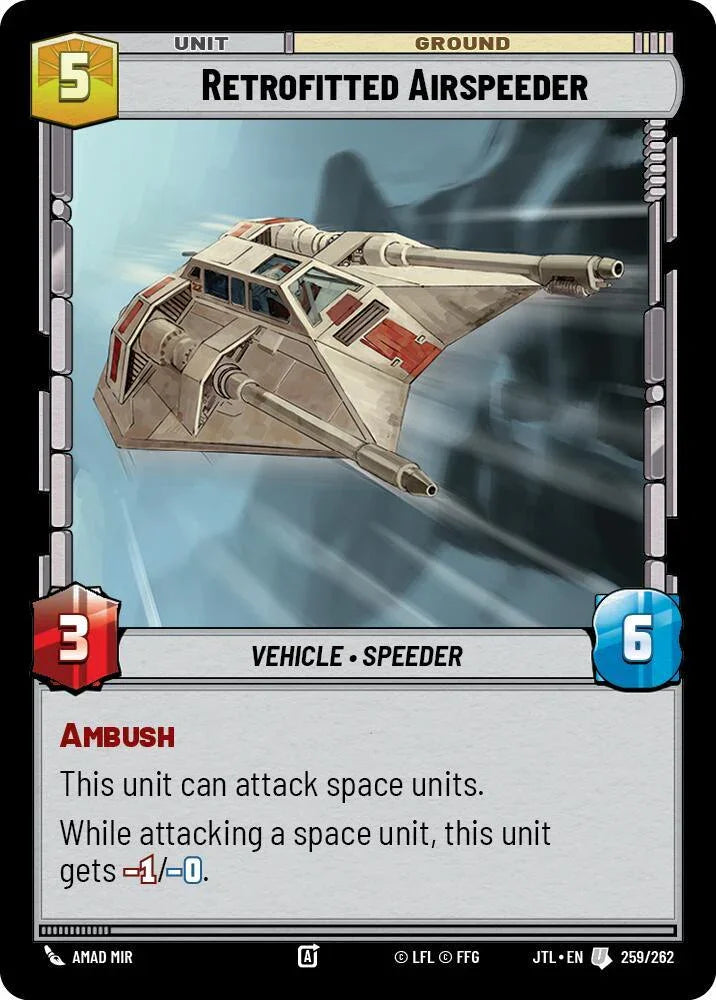  Retrofitted Airspeeder (259/262) [Jump to Lightspeed] - Trading Card World