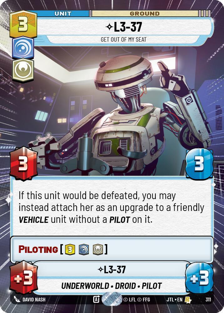  L3-37 - Get Out Of My Seat (Hyperspace) (311) [Jump to Lightspeed] - Trading Card World
