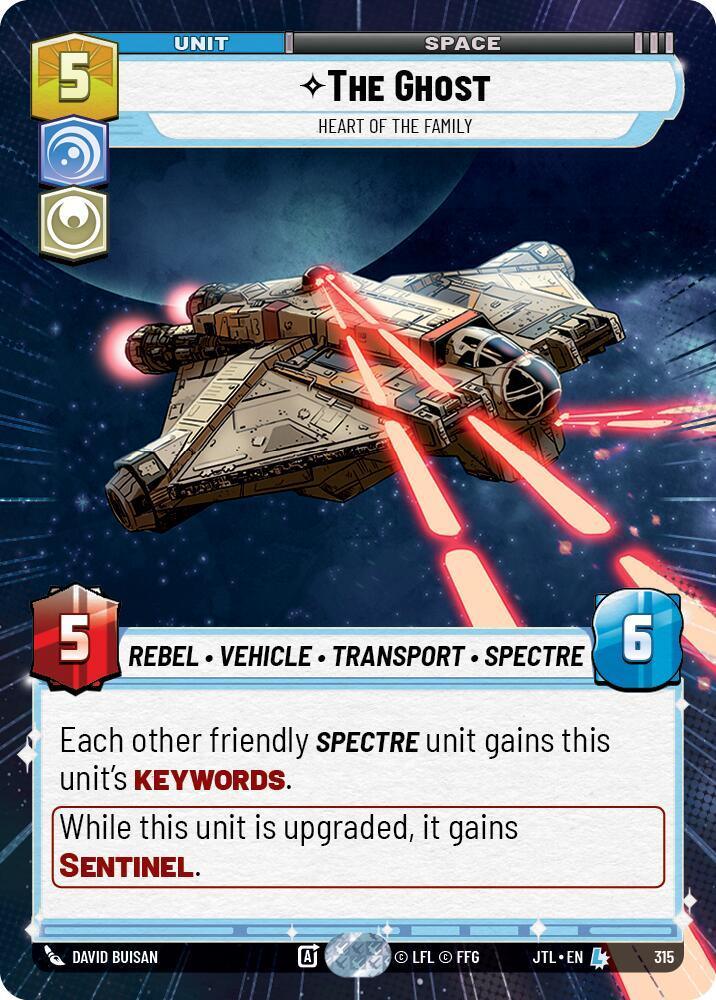  The Ghost - Heart of the Family (Hyperspace) (315) [Jump to Lightspeed] - Trading Card World