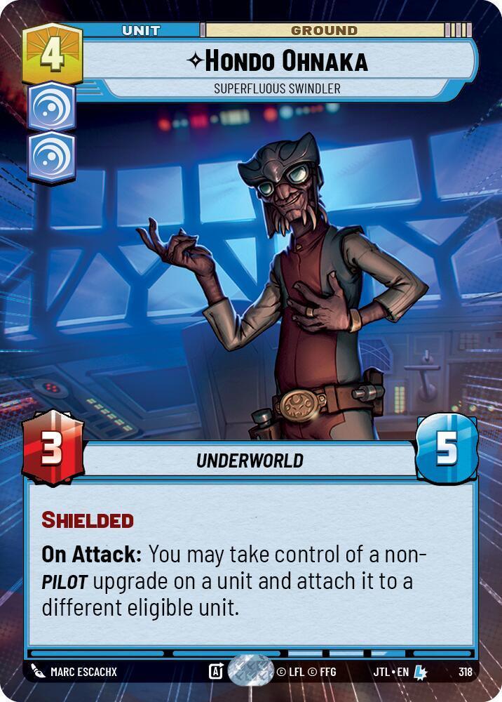  Hondo Ohnaka - Superfluous Swindler (Hyperspace) (318) [Jump to Lightspeed] - Trading Card World