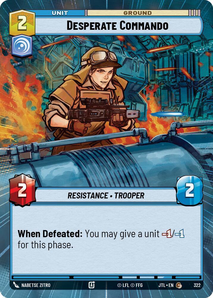  Desperate Commando (Hyperspace) (322) [Jump to Lightspeed] - Trading Card World