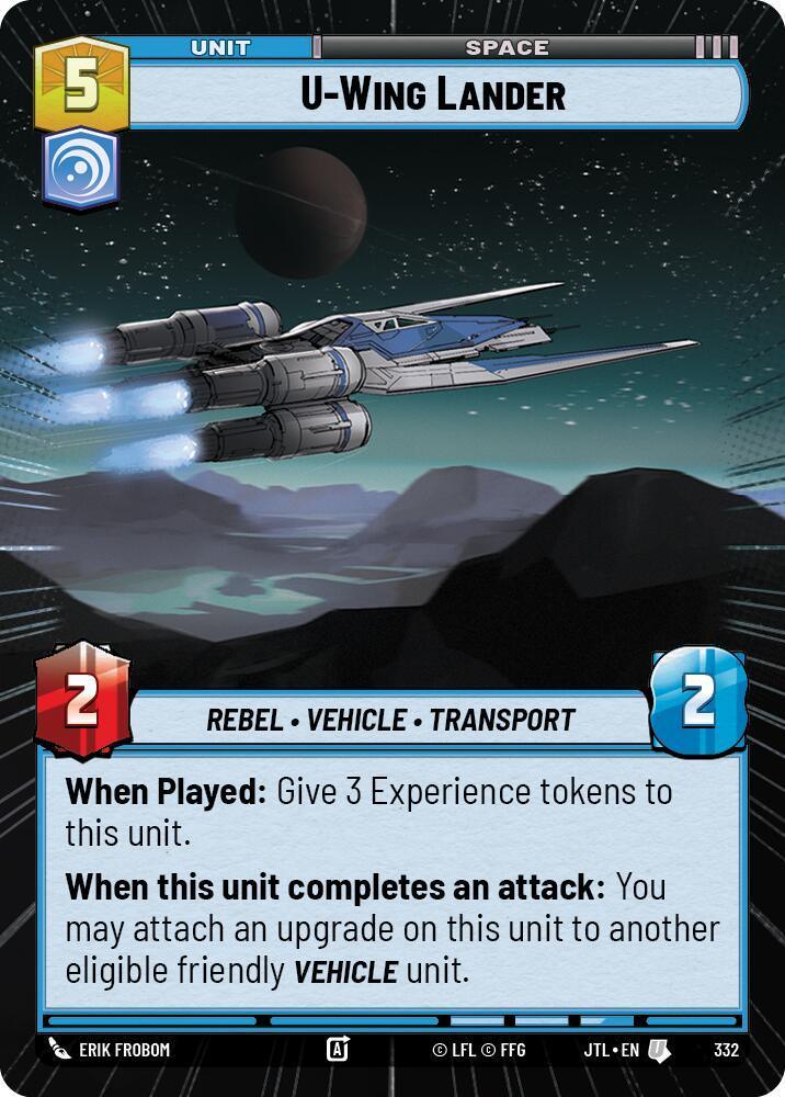  U-Wing Lander (Hyperspace) (332) [Jump to Lightspeed] - Trading Card World