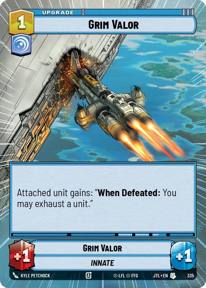  Grim Valor (Hyperspace) (335) [Jump to Lightspeed] - Trading Card World