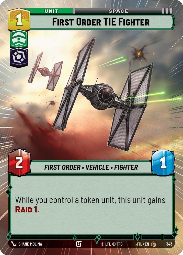  First Order TIE Fighter (Hyperspace) (343) [Jump to Lightspeed] - Trading Card World