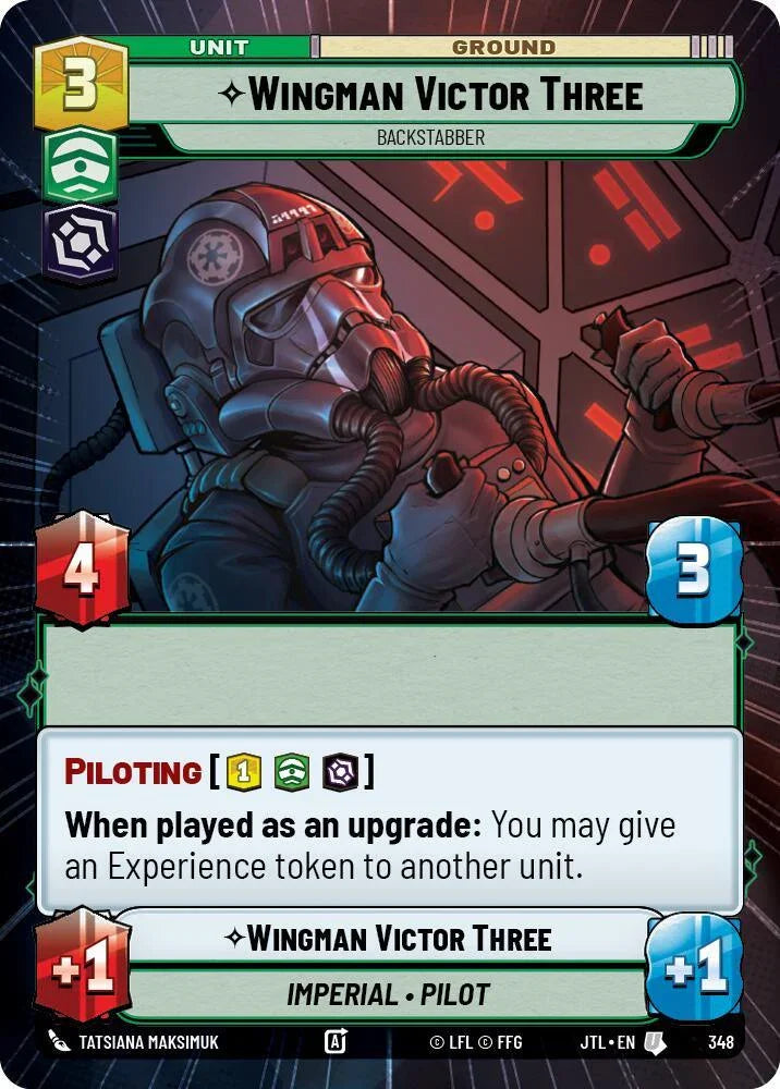  Wingman Victor Three - Backstabber (Hyperspace) (348) [Jump to Lightspeed] - Trading Card World