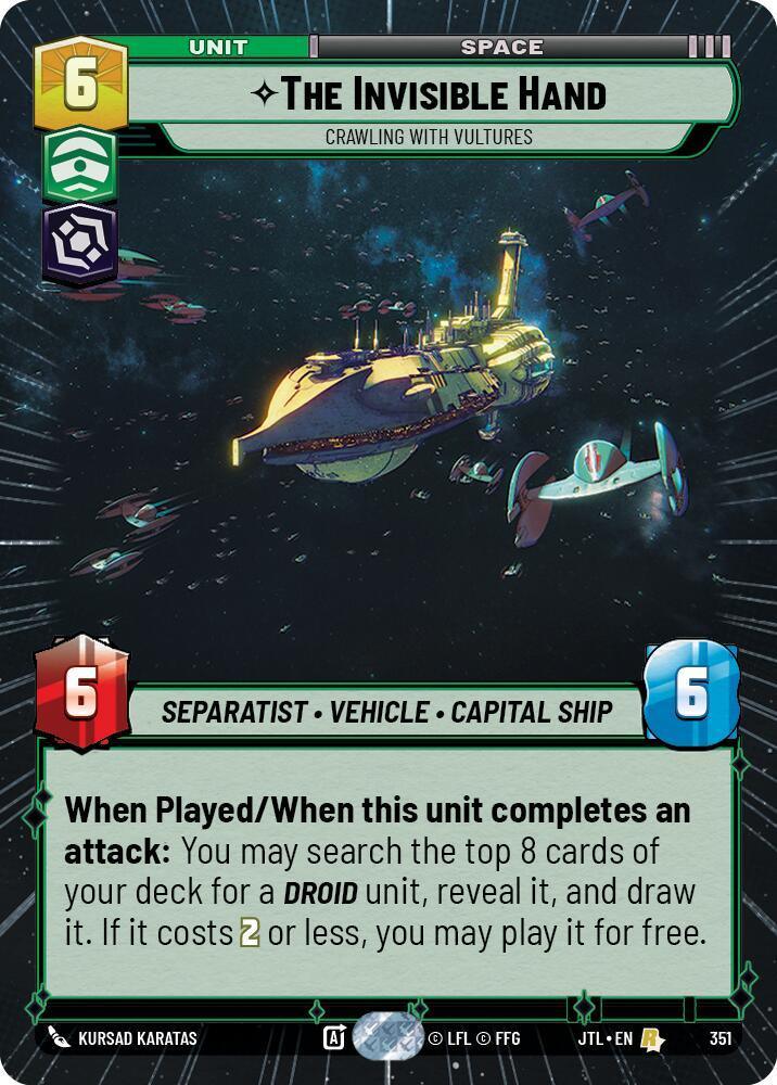  The Invisible Hand - Crawling With Vultures (Hyperspace) (351) [Jump to Lightspeed] - Trading Card World