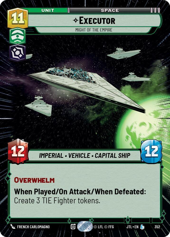  Executor - Might of the Empire (Hyperspace) (352) [Jump to Lightspeed] - Trading Card World