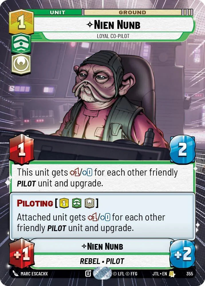  Nien Nunb - Loyal Co-Pilot (Hyperspace) (355) [Jump to Lightspeed] - Trading Card World