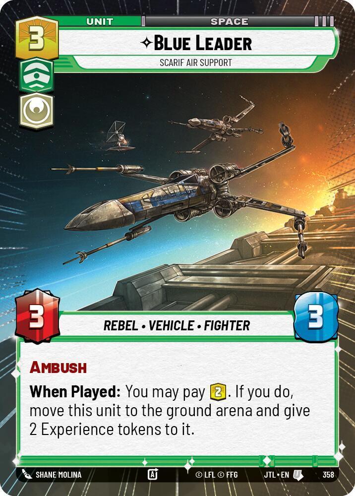  Blue Leader - Scarif Air Support (Hyperspace) (358) [Jump to Lightspeed] - Trading Card World