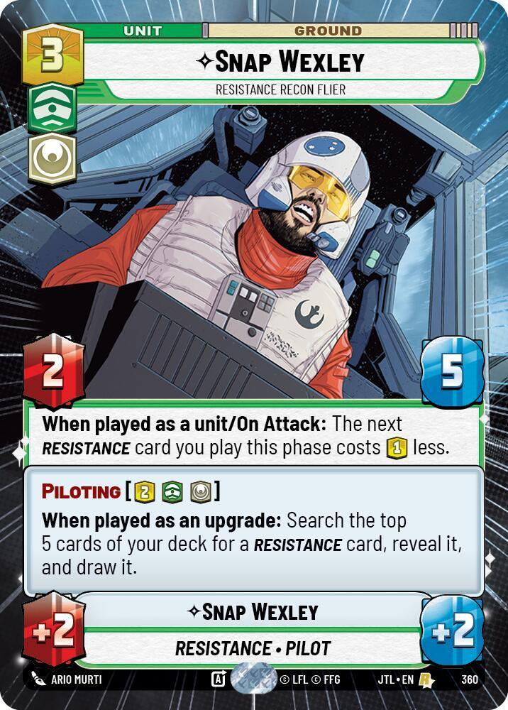  Snap Wexley - Resistance Recon Flier (Hyperspace) (360) [Jump to Lightspeed] - Trading Card World