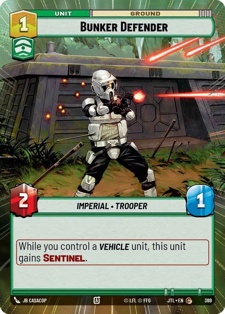  Bunker Defender (Hyperspace) (369) [Jump to Lightspeed] - Trading Card World