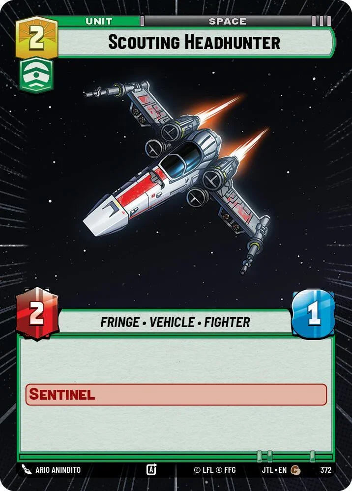  Scouting Headhunter (Hyperspace) (372) [Jump to Lightspeed] - Trading Card World