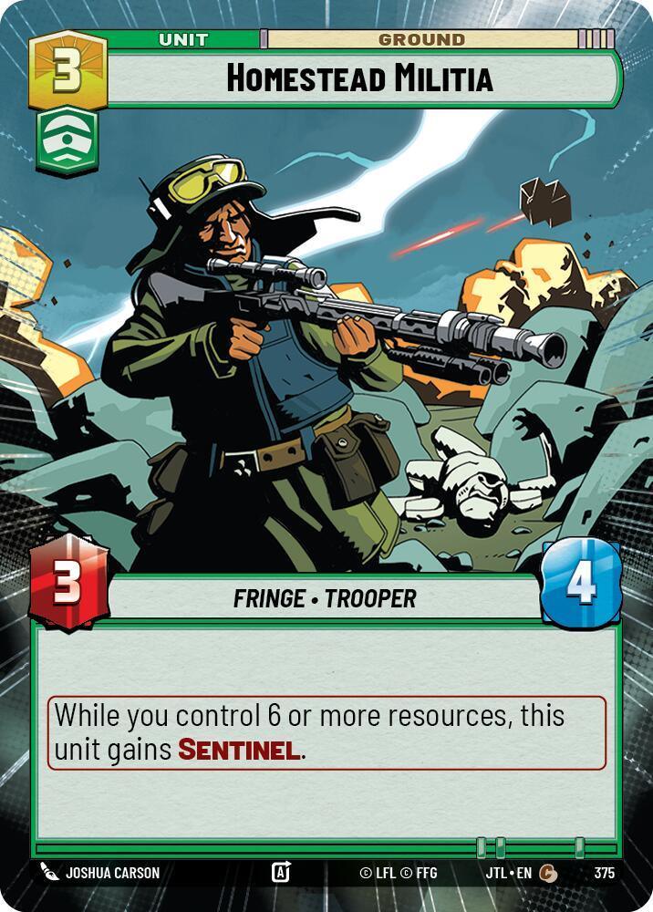  Homestead Militia (Hyperspace) (375) [Jump to Lightspeed] - Trading Card World