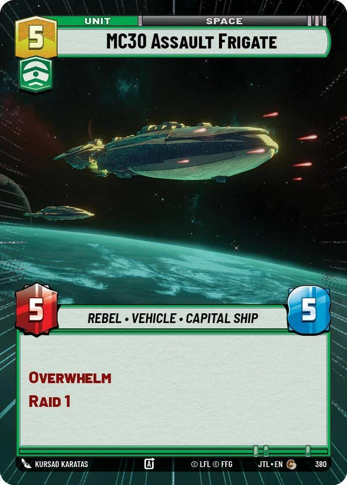  MC30 Assault Frigate (Hyperspace) (380) [Jump to Lightspeed] - Trading Card World