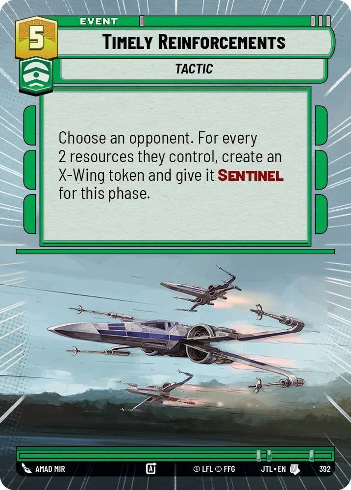  Timely Reinforcements (Hyperspace) (392) [Jump to Lightspeed] - Trading Card World