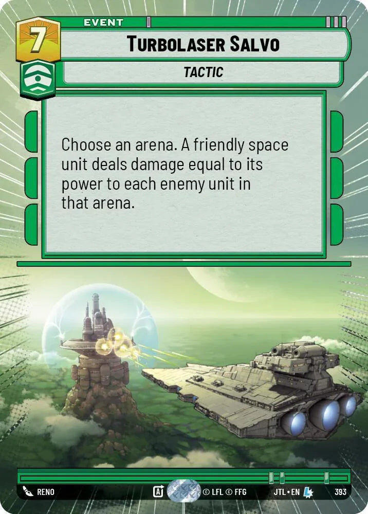  Turbolaser Salvo (Hyperspace) (393) [Jump to Lightspeed] - Trading Card World