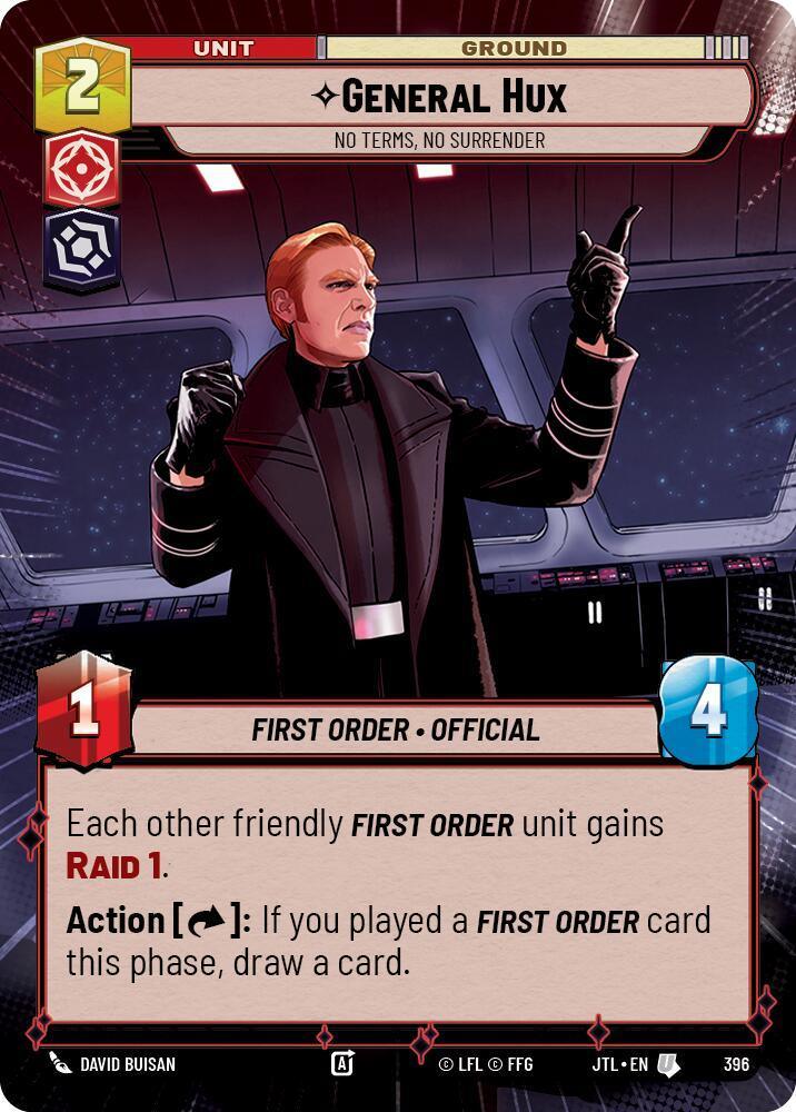  General Hux - No Terms, No Surrender (Hyperspace) (396) [Jump to Lightspeed] - Trading Card World