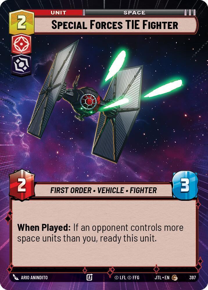  Special Forces TIE Fighter (Hyperspace) (397) [Jump to Lightspeed] - Trading Card World