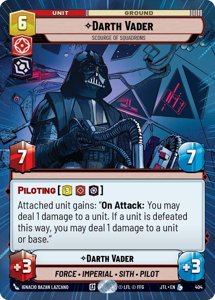 Darth Vader - Scourge of Squadrons (Hyperspace) (404) [Jump to Lightspeed] - Trading Card World