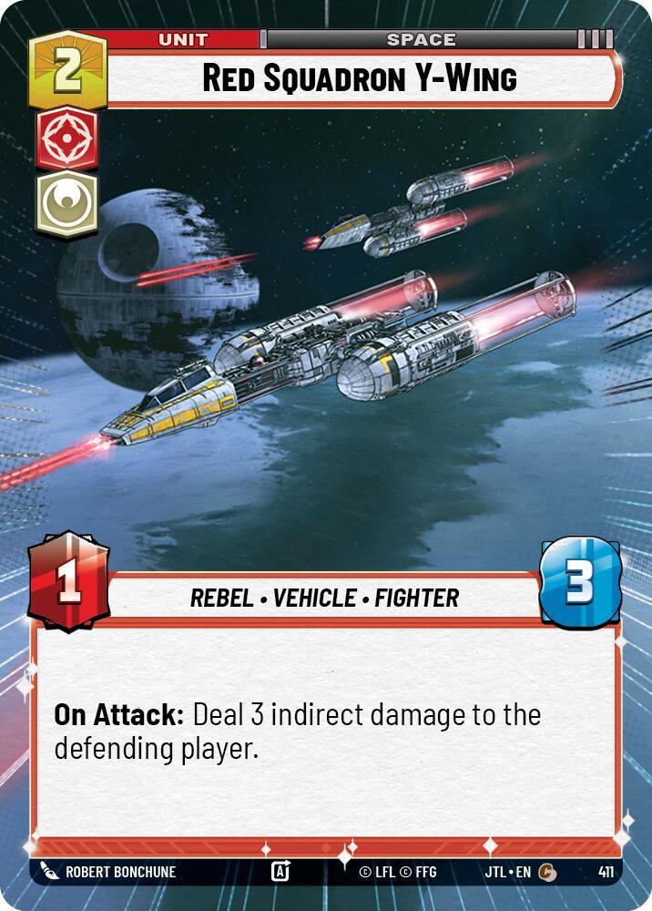  Red Squadron Y-Wing (Hyperspace) (411) [Jump to Lightspeed] - Trading Card World