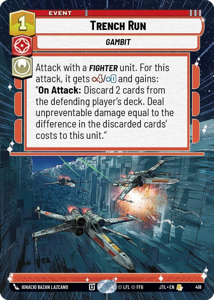  Trench Run (Hyperspace) (418) [Jump to Lightspeed] - Trading Card World