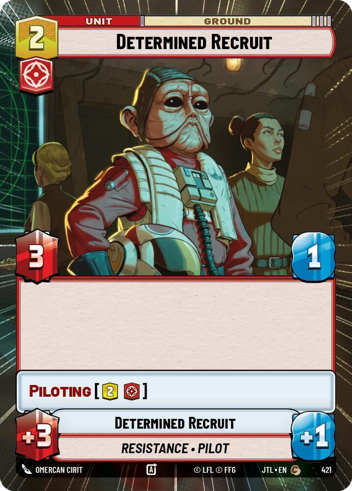  Determined Recruit (Hyperspace) (421) [Jump to Lightspeed] - Trading Card World