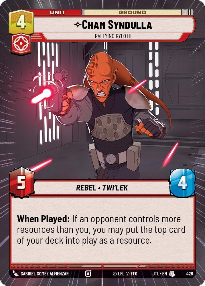 Cham Syndulla - Rallying Ryloth (Hyperspace) (426) [Jump to Lightspeed] - Trading Card World