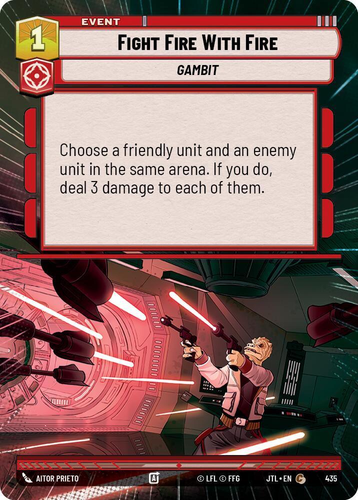  Fight Fire With Fire (Hyperspace) (435) [Jump to Lightspeed] - Trading Card World