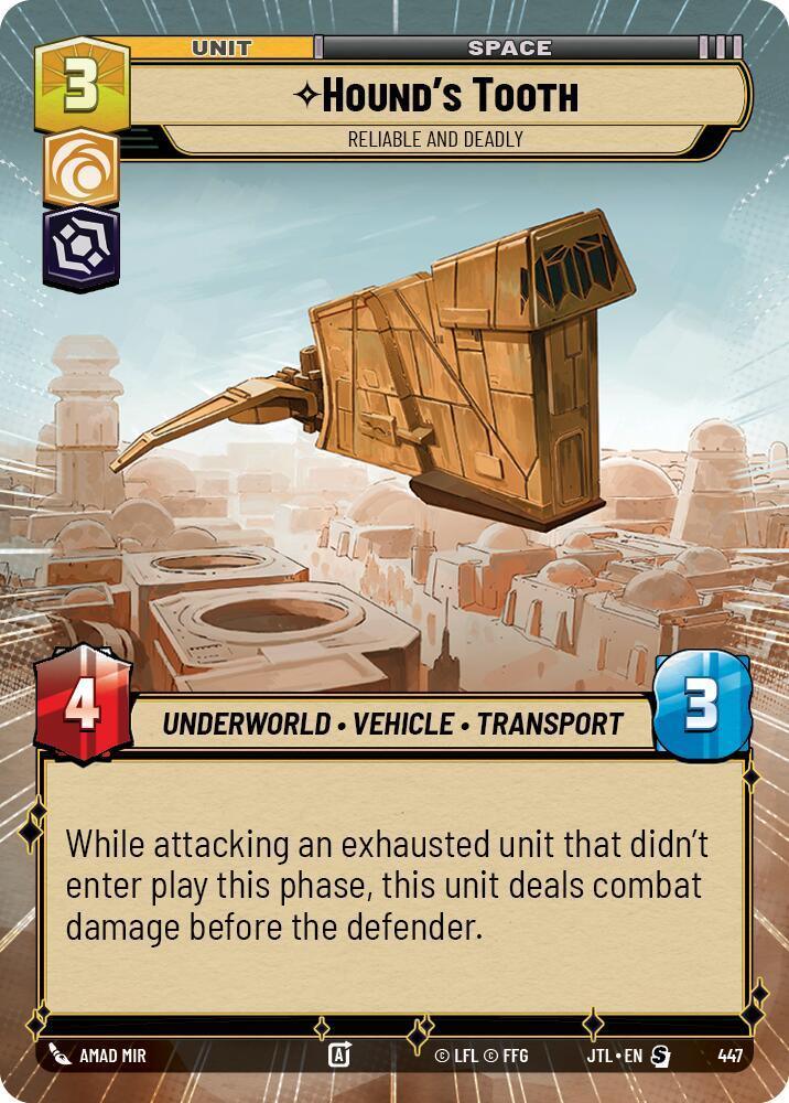  Hound's Tooth - Reliable and Deadly (Hyperspace) (447) [Jump to Lightspeed] - Trading Card World