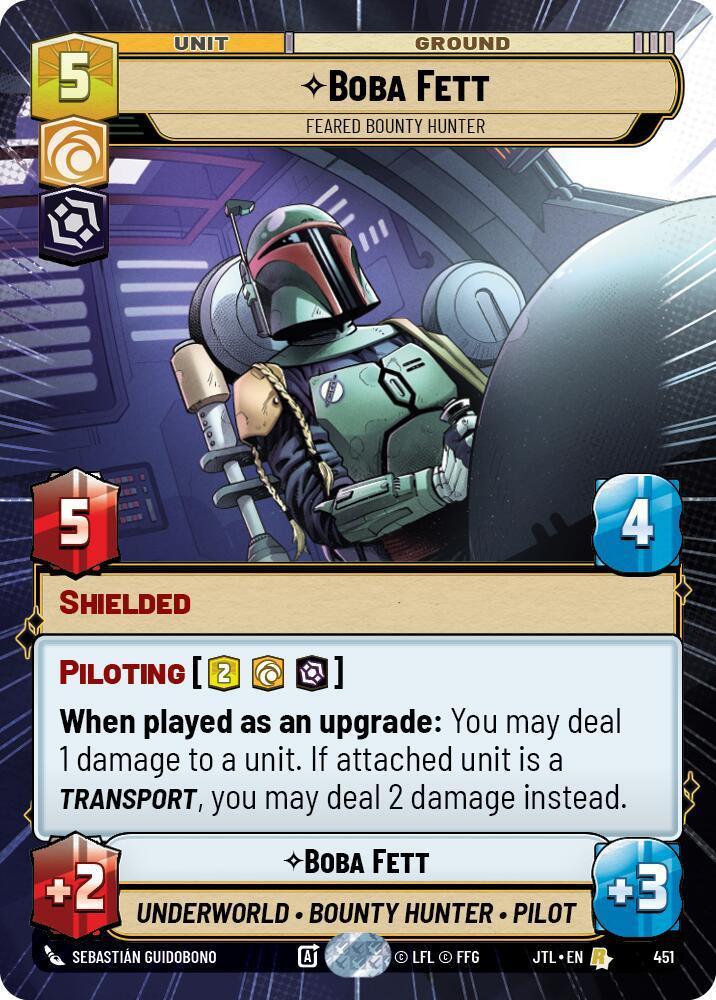  Boba Fett - Feared Bounty Hunter (Hyperspace) (451) [Jump to Lightspeed] - Trading Card World