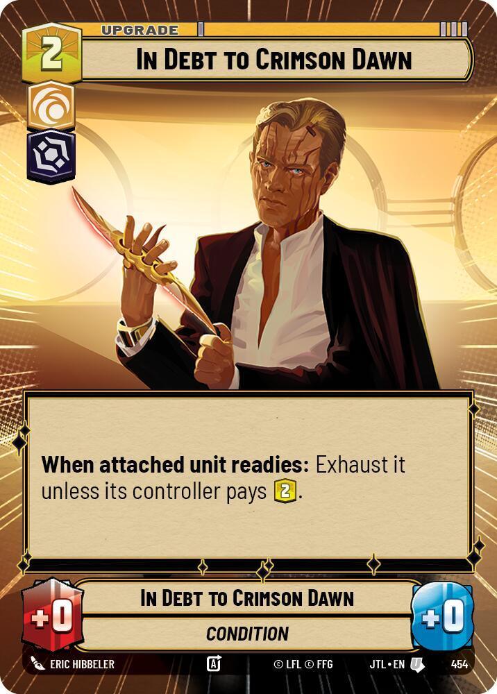  In Debt to Crimson Dawn (Hyperspace) (454) [Jump to Lightspeed] - Trading Card World