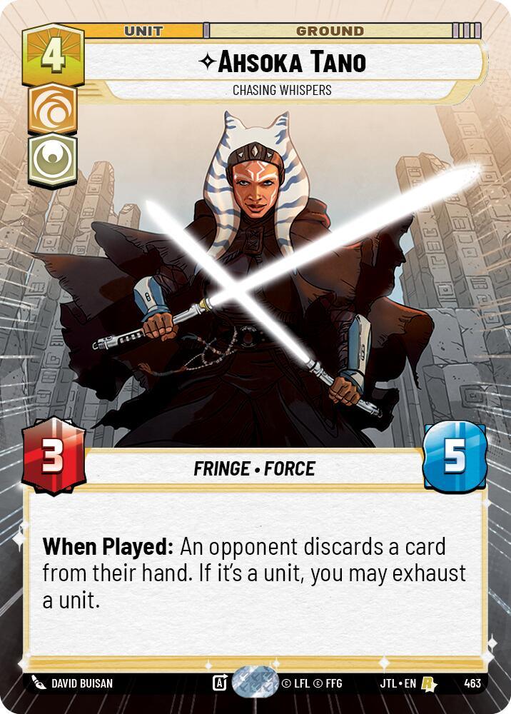  Ahsoka Tano - Chasing Whispers (Hyperspace) (463) [Jump to Lightspeed] - Trading Card World