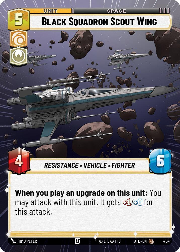  Black Squadron Scout Wing (Hyperspace) (464) [Jump to Lightspeed] - Trading Card World
