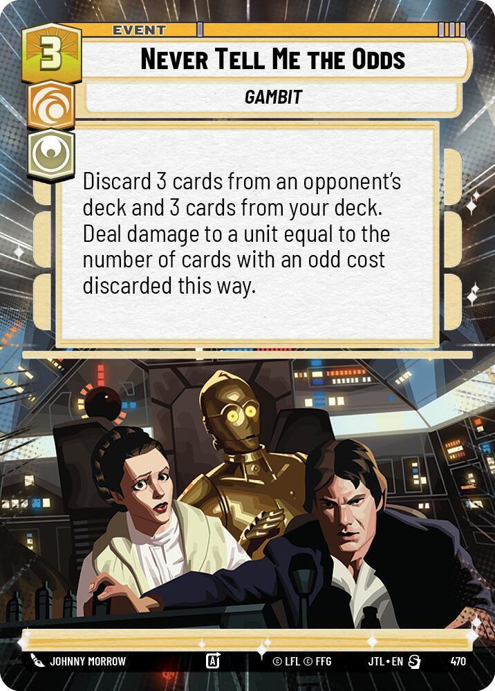  Never Tell Me the Odds (Hyperspace) (470) [Jump to Lightspeed] - Trading Card World