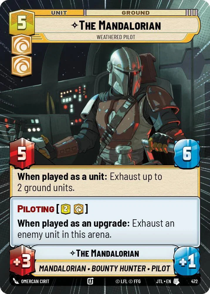  The Mandalorian - Weathered Pilot (Hyperspace) (472) [Jump to Lightspeed] - Trading Card World