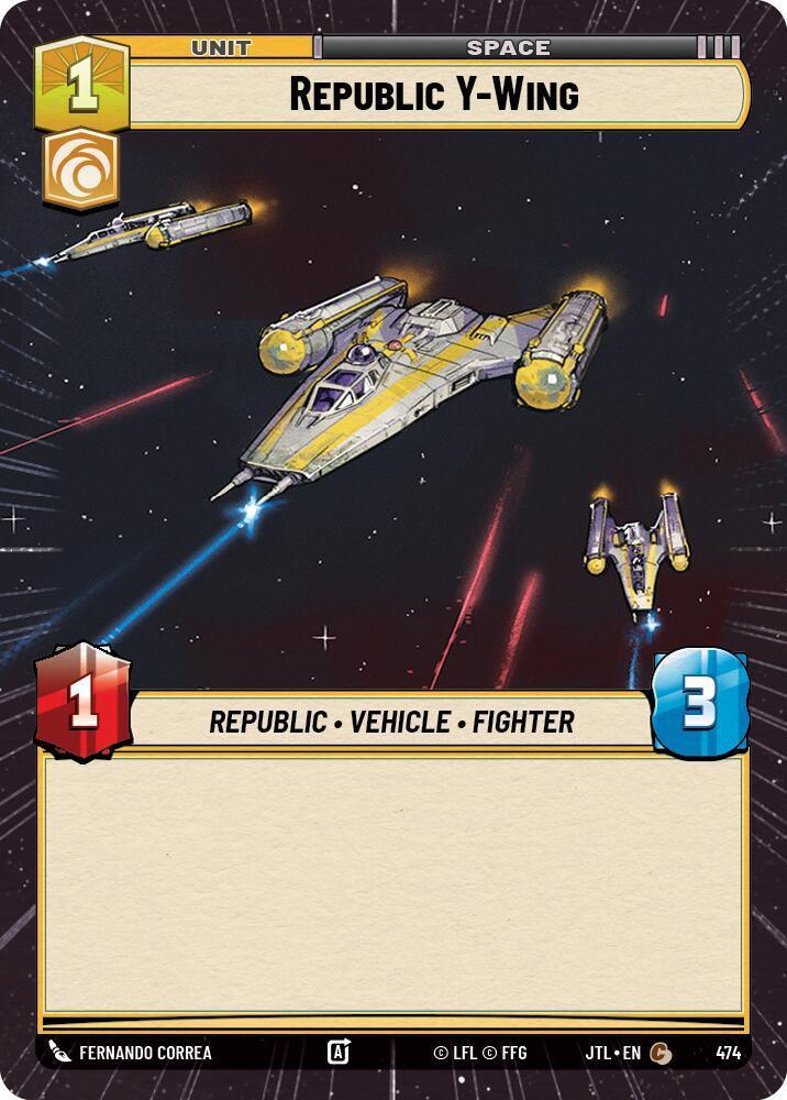  Republic Y-Wing (Hyperspace) (474) [Jump to Lightspeed] - Trading Card World