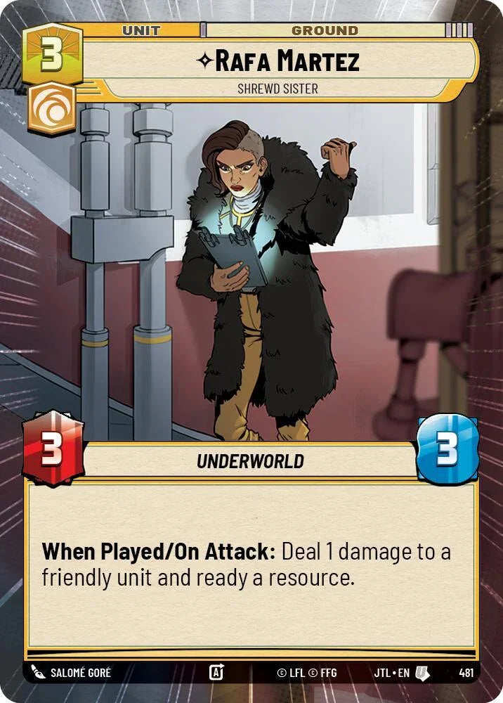  Rafa Martez - Shrewd Sister (Hyperspace) (481) [Jump to Lightspeed] - Trading Card World